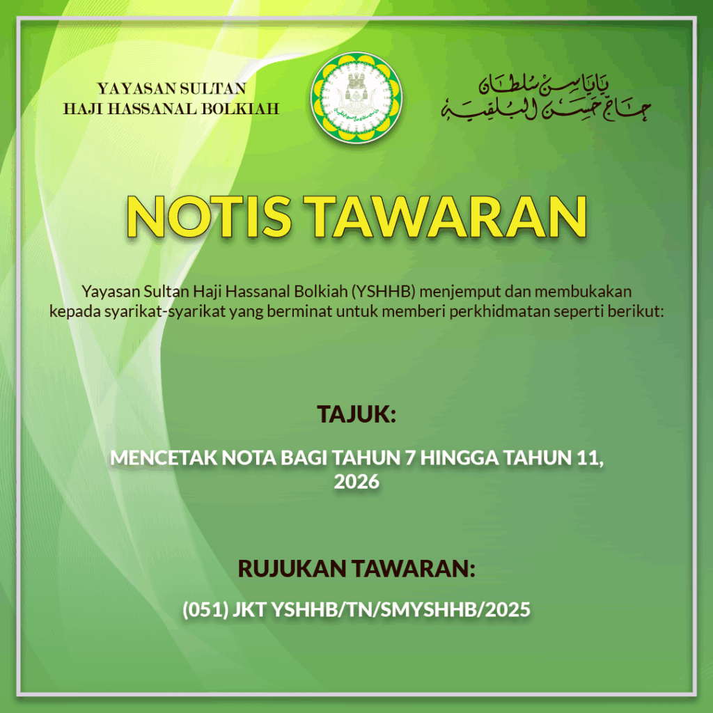 PRINTING NOTES FOR YEARS 7 TO 11, 2026 - The House of Bolkiah